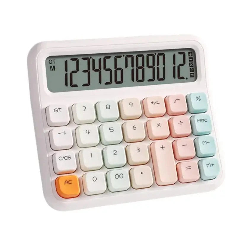 Basic Calculator With Extra Large Lcd Display Battery Powered Portable Office Home Use Desktop