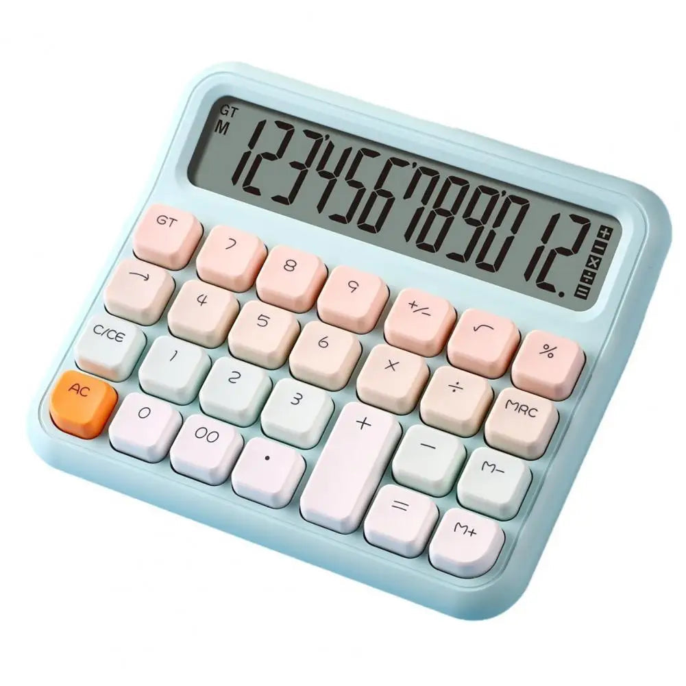 Basic Calculator With Extra Large Lcd Display Battery Powered Portable Office Home Use Desktop