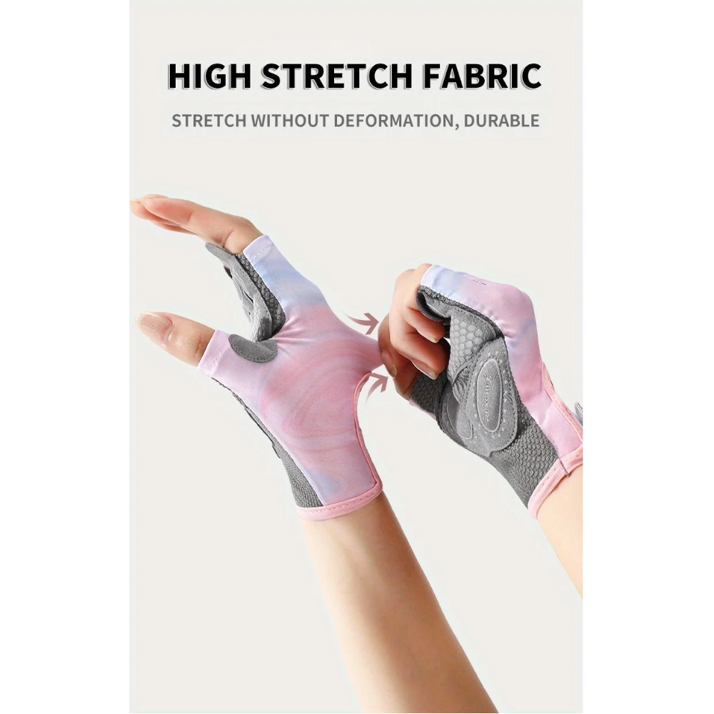 Breathable Half-Finger Fitness Gloves For Men And Women Performance With Our Durable Hand-Washable