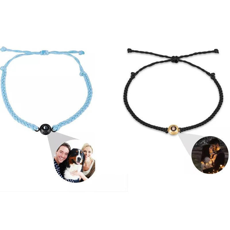 Veile Studios Customized Photo Projection Bracelet For Couples Families Friends And Pets