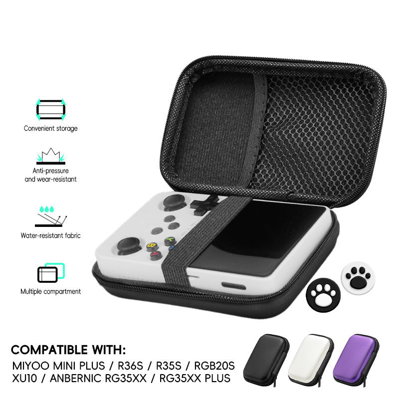 Eva Hard Shell Bag Suitable For R35s/R36s Handheld Game Console Protection Video Accessory Storage
