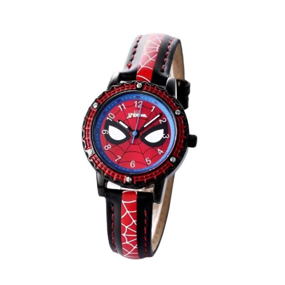 Children Spiderman Quartz Watch Luminous Pointer Boy's Wristwatch