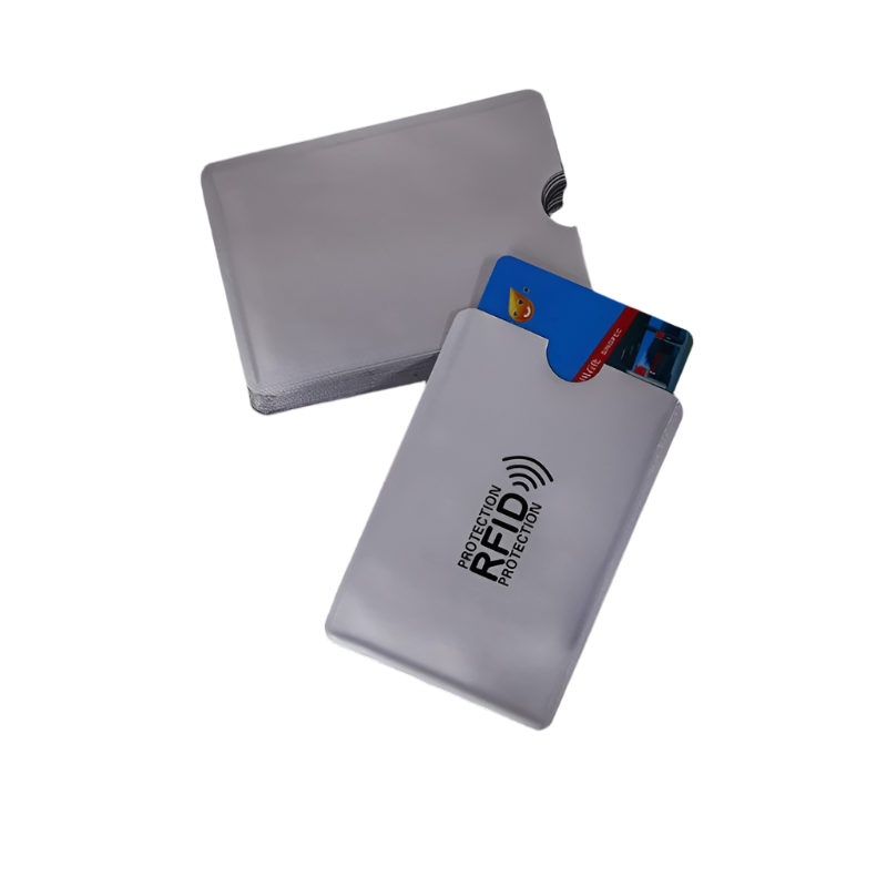 Pack Of 10 Rfid Blocking Aluminum Foil Card Holders 9.1 X 6.3 Cm