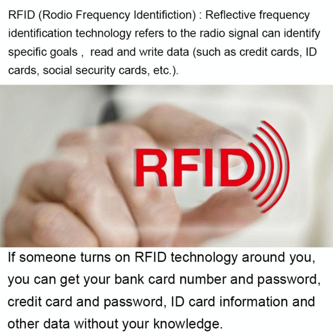 Pack Of 10 Rfid Blocking Aluminum Foil Card Holders 9.1 X 6.3 Cm