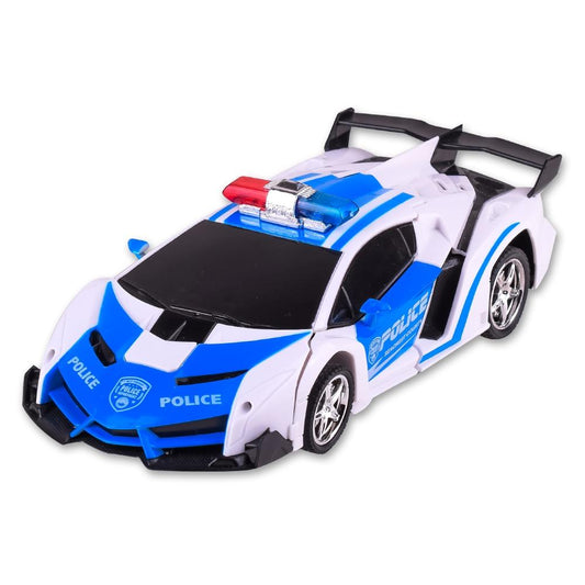 Remote Control Police Car Four Channels Deformable Toy Vehicle For Children
