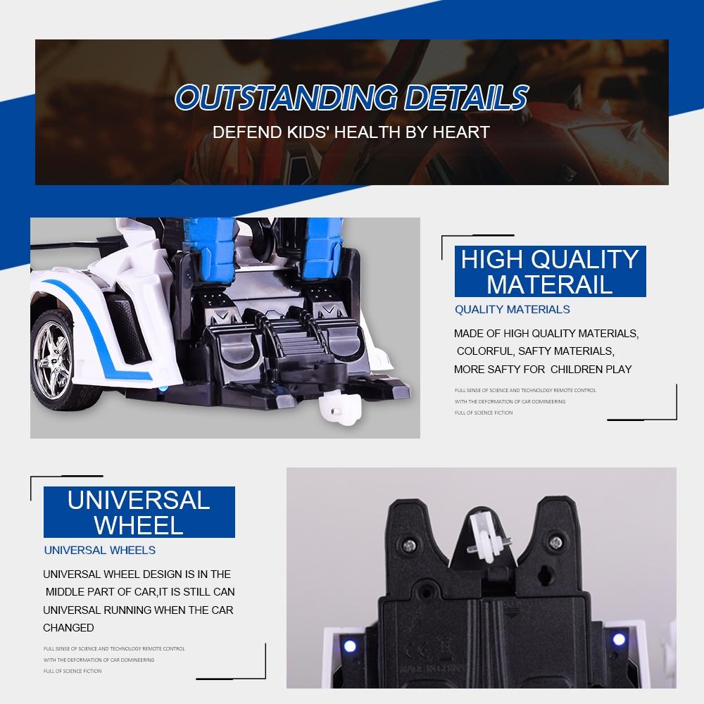 Remote Control Police Car Four Channels Deformable Toy Vehicle For Children