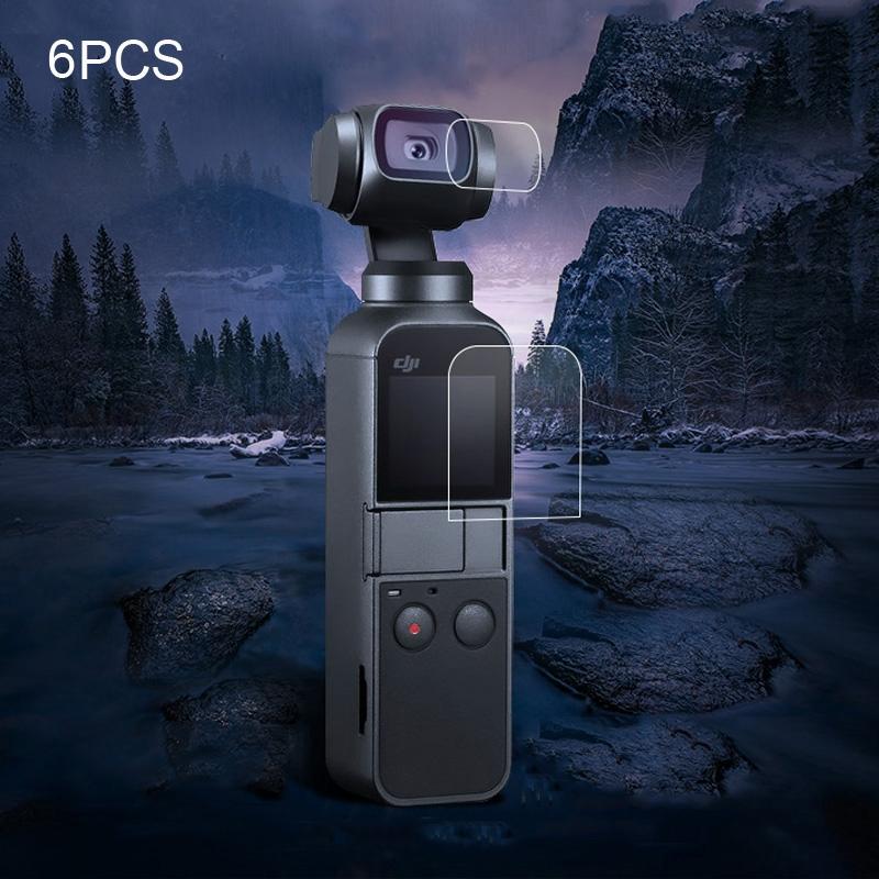 6-Piece Tempered Glass Film Set For Dji Pocket Gimbal