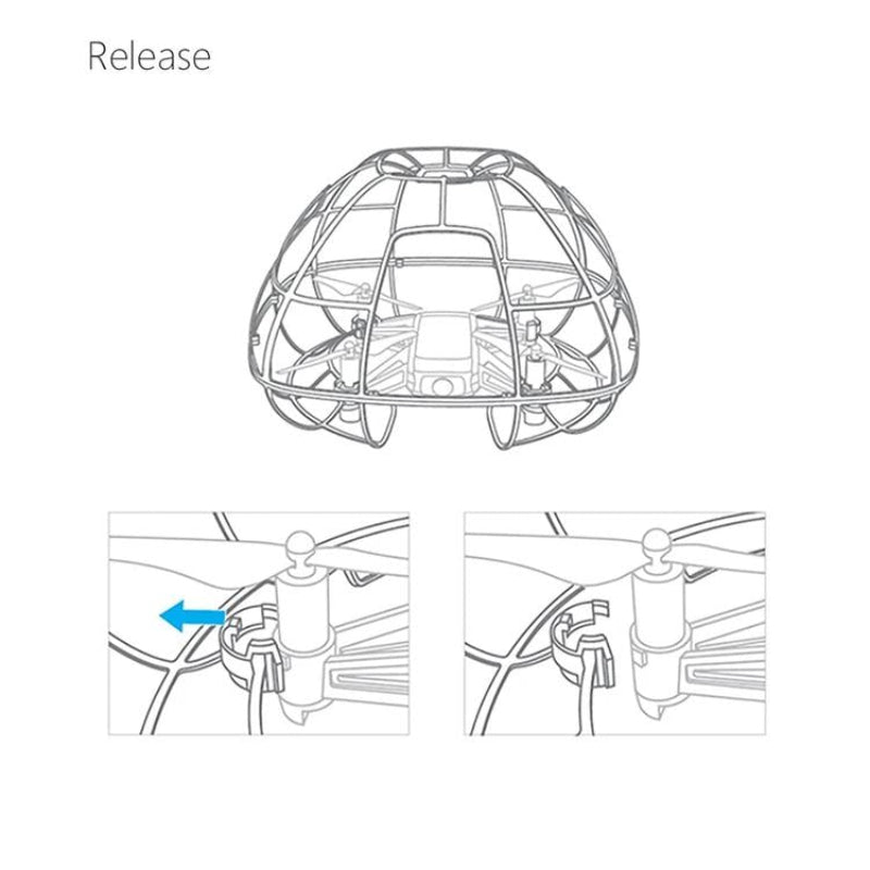 Protective Cage For Dji Tello Drone Durable Spherical Cover With Enhanced Safety