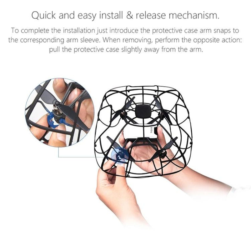 Protective Cage For Dji Tello Drone Durable Spherical Cover With Enhanced Safety