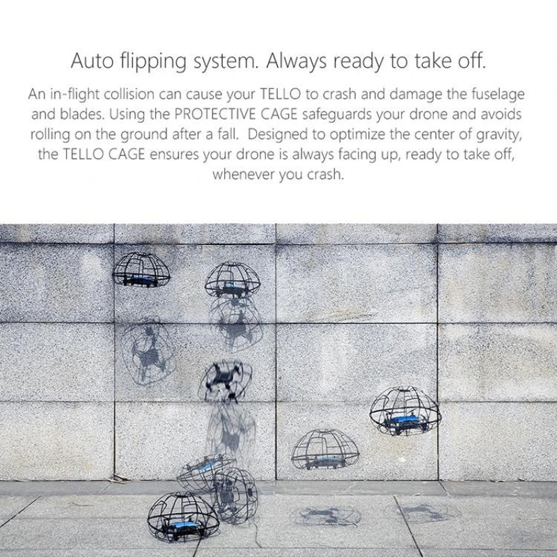 Protective Cage For Dji Tello Drone Durable Spherical Cover With Enhanced Safety