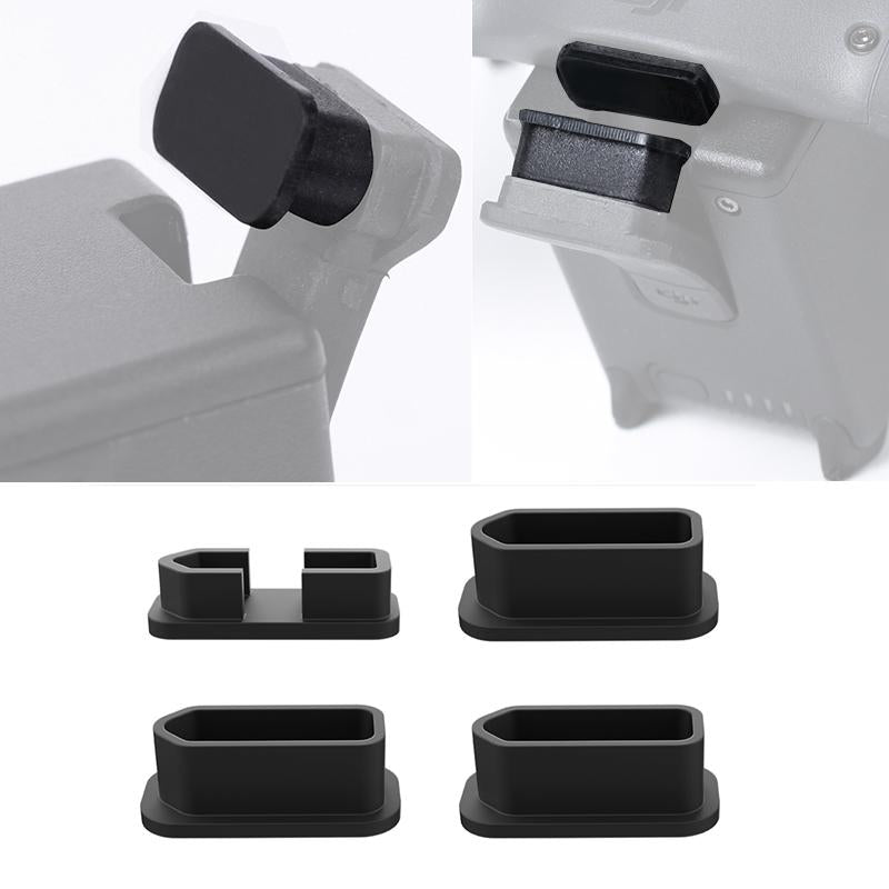 4 In 1 Silicone Dust Plugs For Dji Fpv Body And Battery Ports