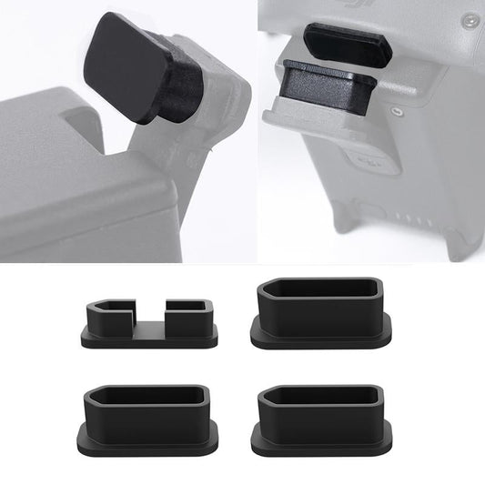 4 In 1 Silicone Dust Plugs For Dji Fpv Body And Battery Ports