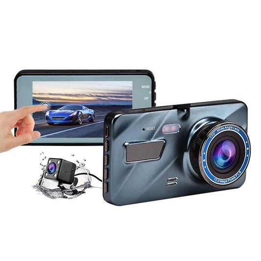 1080P Dual Recording Car Dvr With Four Inch Touch Screen And Parking Monitoring