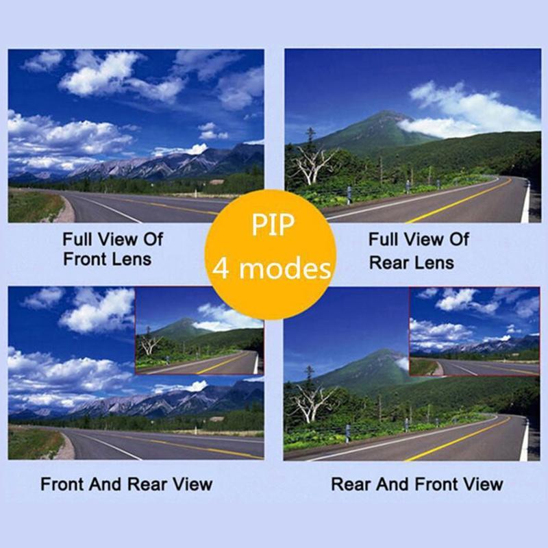 4 Inch Front And Rear Dual Recording Hd 1080P Night Vision Driving Recorder