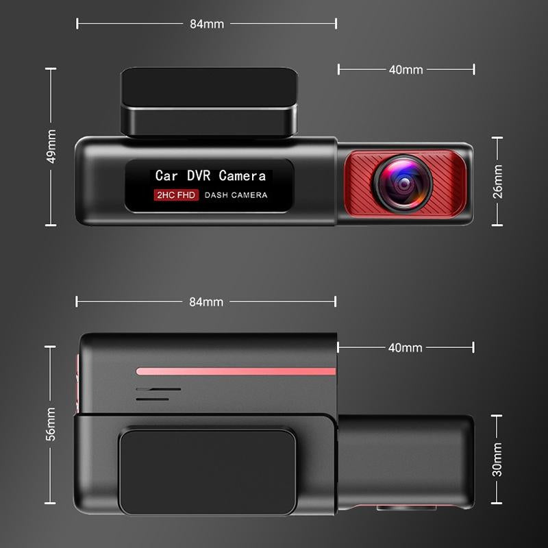 V9 Hd Three Inch Car Night Vision Driving Recorder With Rear Camera
