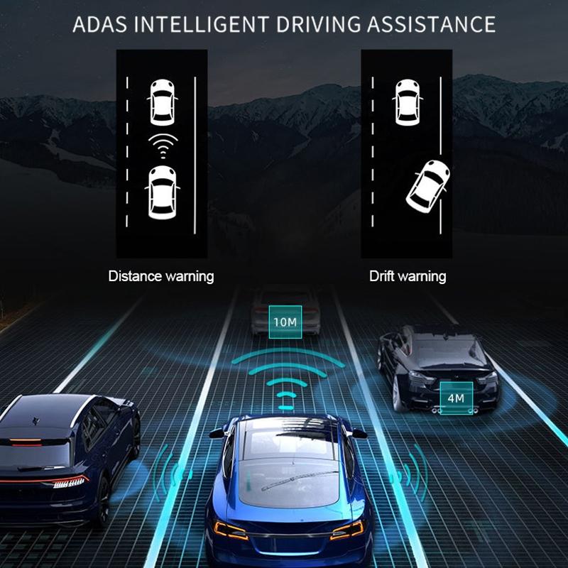 V9 Hd Three Inch Car Night Vision Driving Recorder With Rear Camera