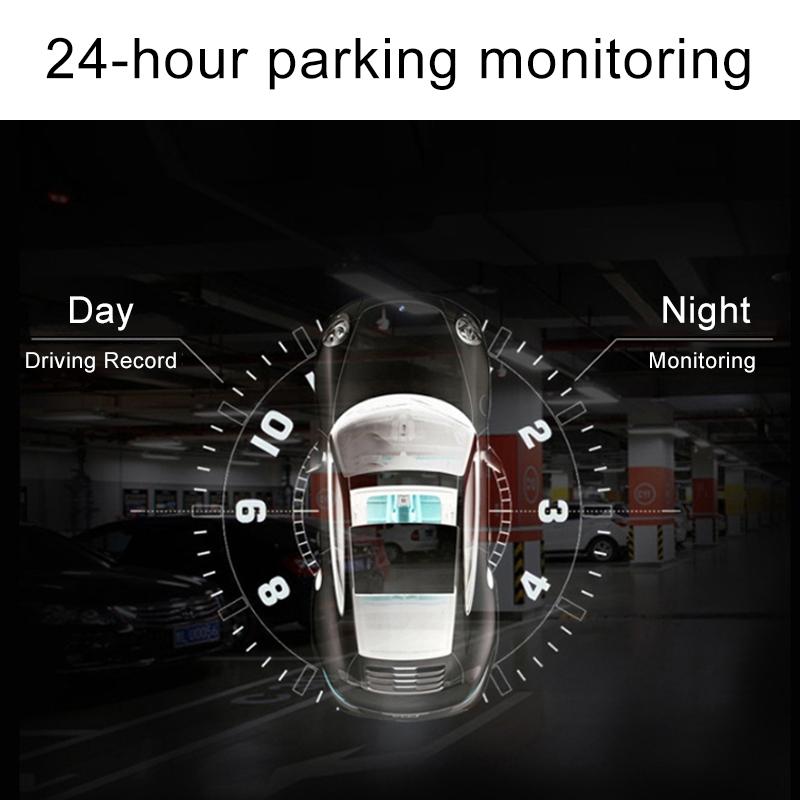 1080P Hd Dual Record Driving Recorder With Night Vision 4.5 Inch Display