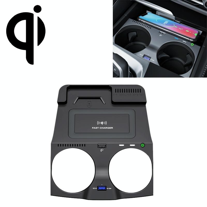 Car Qi Standard Wireless Charger 10W Quick Charging For Bmw M5 2018 2021