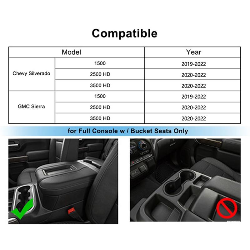 15 Watt Wireless Charger For Chevrolet Silverado 2019 To 2022 Qi Standard