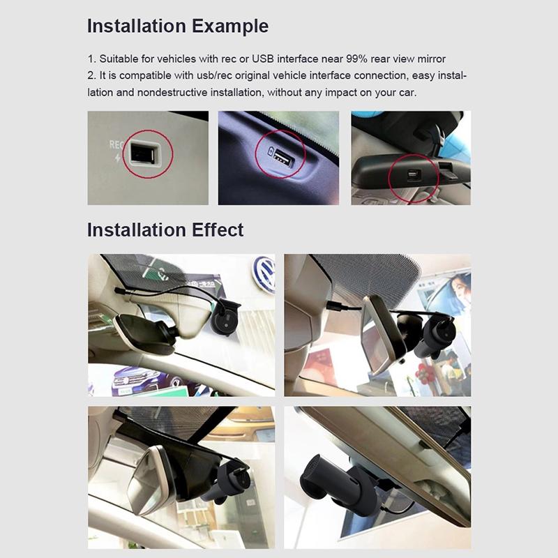 360 Degree Hidden Car Wifi Driving Recorder With Single Camera Functionality
