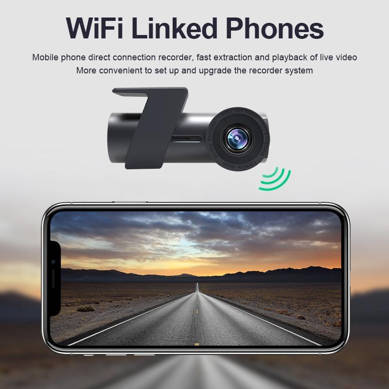 Ar Wifi Dual Camera Hidden 360-Degree Rotation Car Driving Recorder