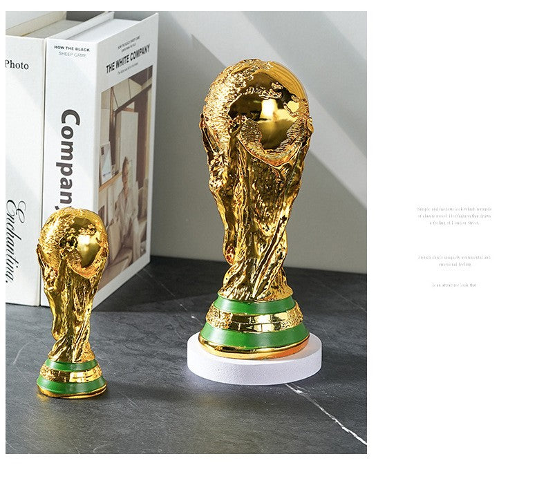 Qatar World Cup Hercules Trophy Model Ornament Football Fan Commemorative Decoration