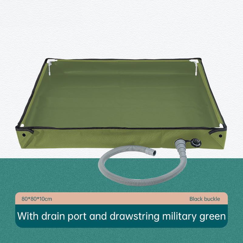 Folding Outdoor Camping Shower Tray Base For Pets & Travel