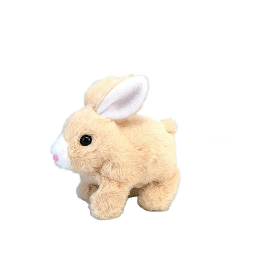 2025 Upgraded Interactive Bunny Toy. Hops Walks Talks Shakes Ears. Plush Gift For Kids (Grey).