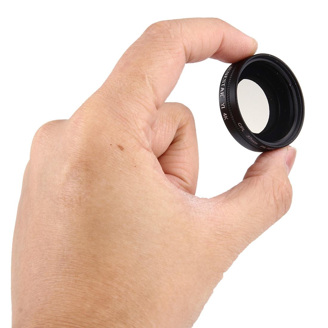 Xiaomi Yi Ii 4K Action Camera With 37Mm Cpl Filter And Lens Cap For Clear Shots