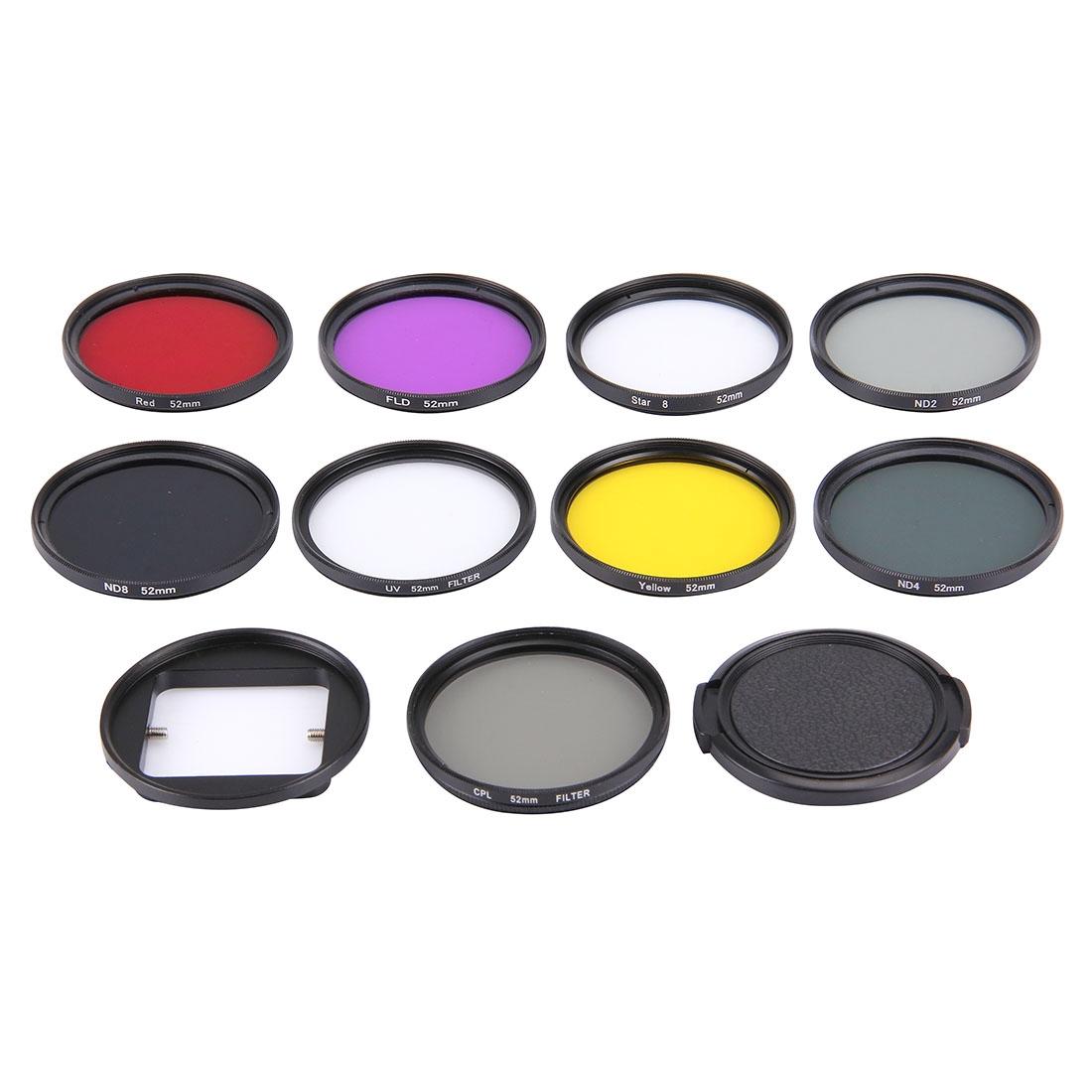 Fifty Two Millimetre Professional Lens Filter Set For Action Cameras