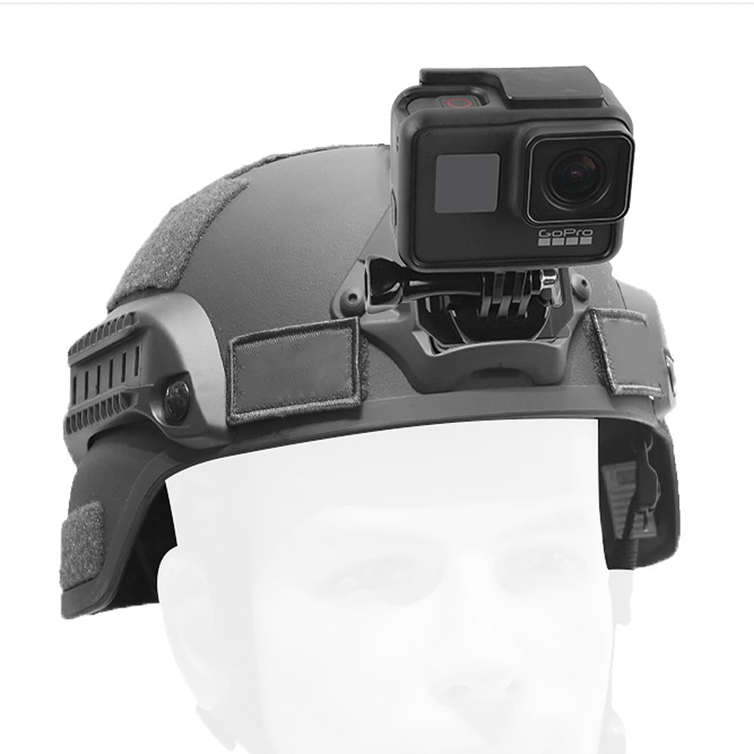 Aluminium Alloy Helmet Selfie Stand For Gopro And Xiaoyi Sports Cameras