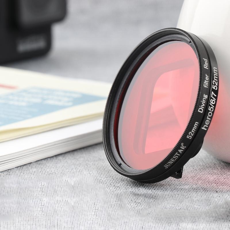 52 Millimetre Lens Filter Kit For Gopro Hero 7 6 With Adapter And Cap