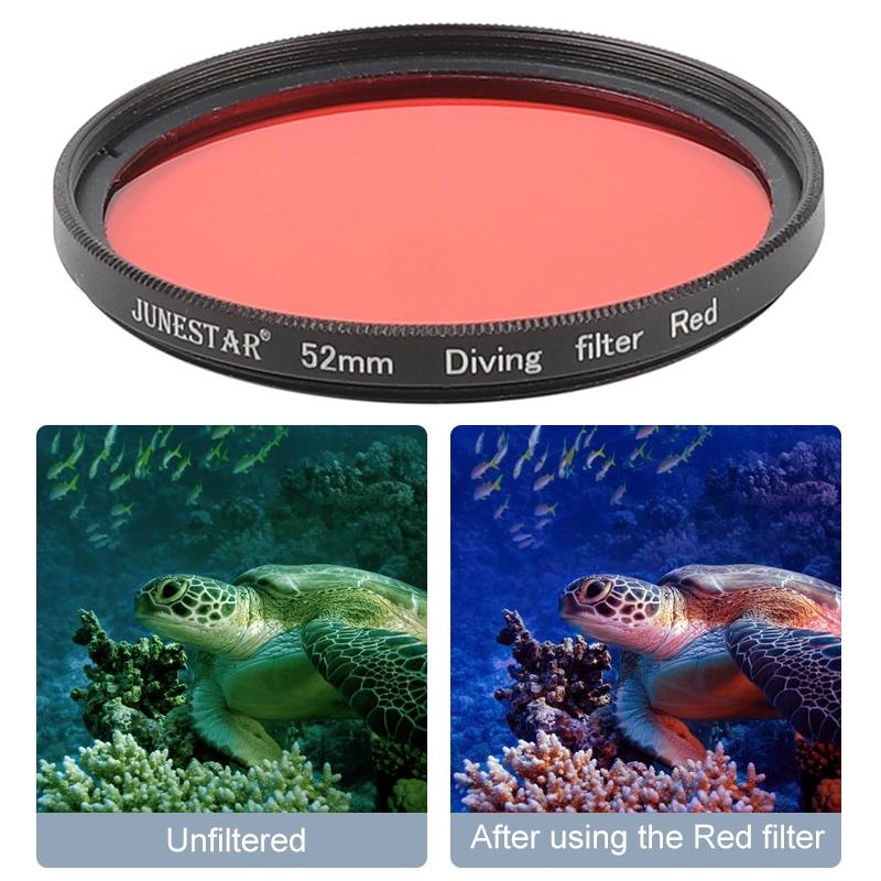 52 Millimetre Lens Filter Kit For Gopro Hero 7 6 With Adapter And Cap