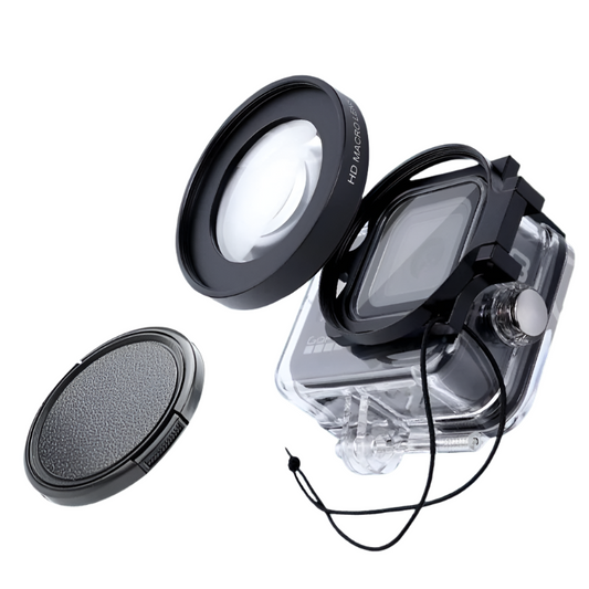 Professional Fifty Eight Millimetre Macro Lens For Gopro Hero 8 With Dive Housing