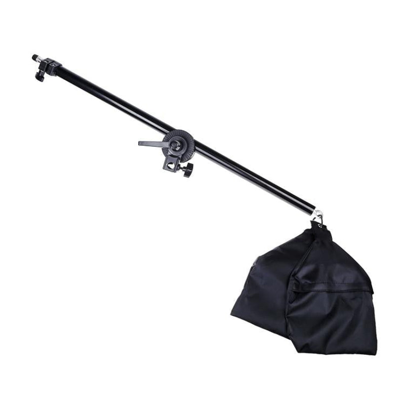 Single Light Softbox Set With Tripod And Arm Jib For Studio Flash Equipment