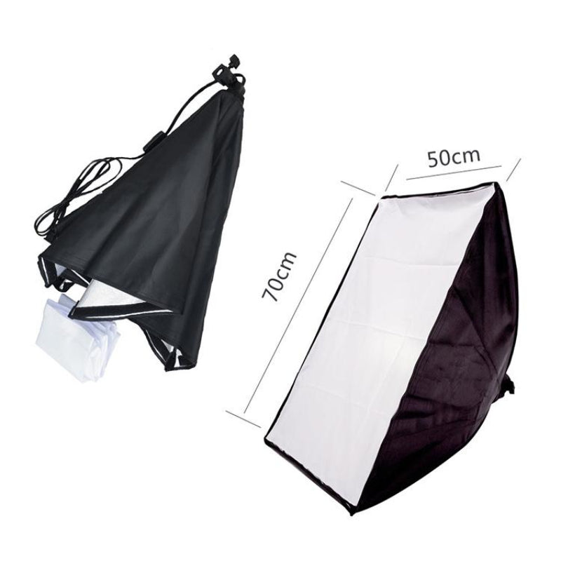 Single Light Softbox Set With Tripod And Arm Jib For Studio Flash Equipment