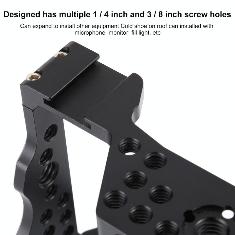 Camera Cage Stabilizer For Sony A7 Iii A7r Lightweight Durable Video Accessory