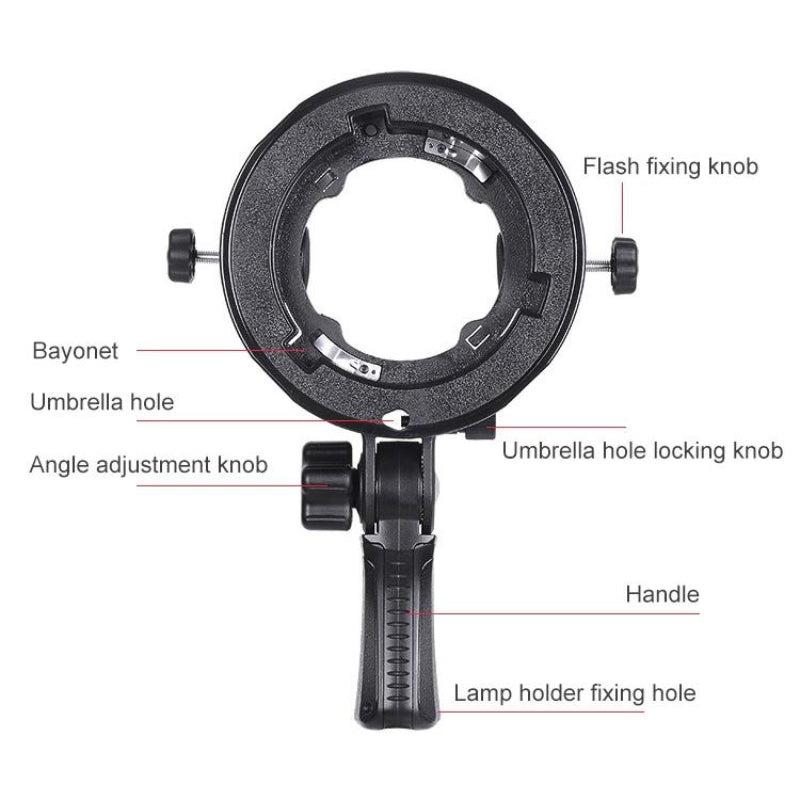 Universal S Type Flash Holder For Multi Function Camera Accessories