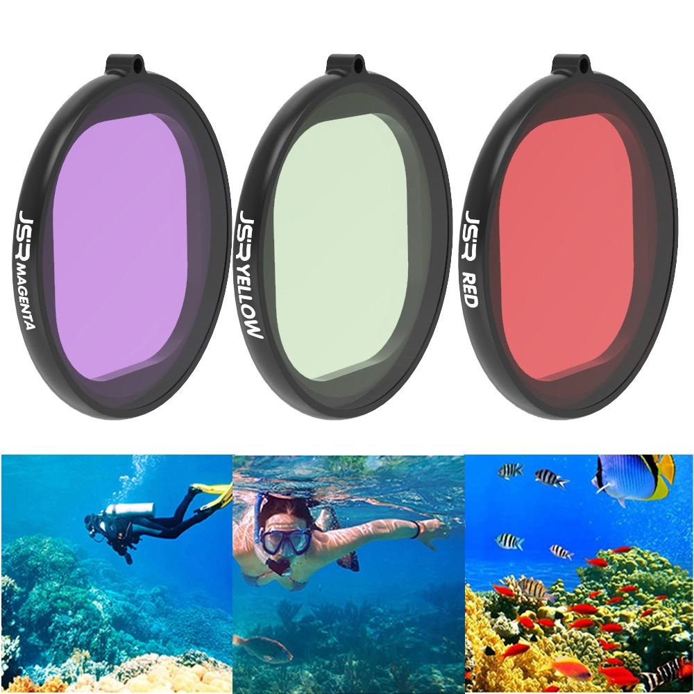 Three In One Round Diving Lens Filter For Gopro Hero Eight