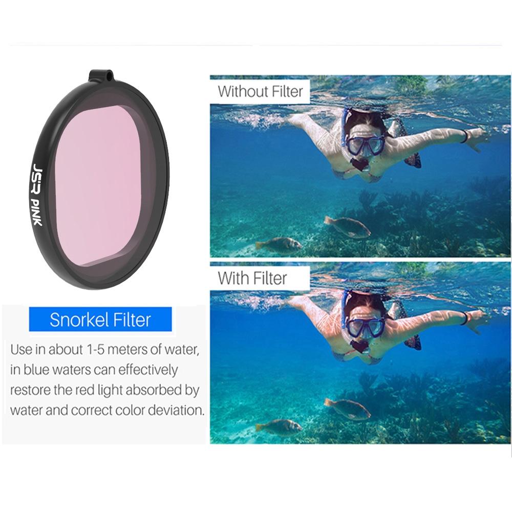 Three In One Round Diving Lens Filter For Gopro Hero Eight