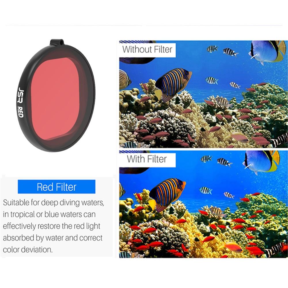 Three In One Round Diving Lens Filter For Gopro Hero Eight