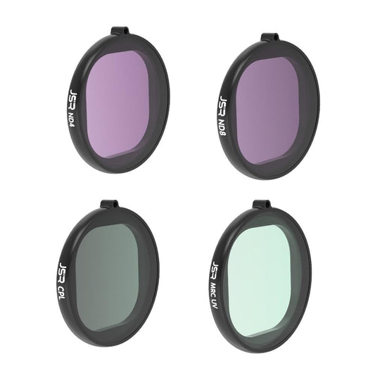 4 In 1 Round Lens Filter For Gopro Hero8 Uv Cpl Nd4 Nd8 Filters
