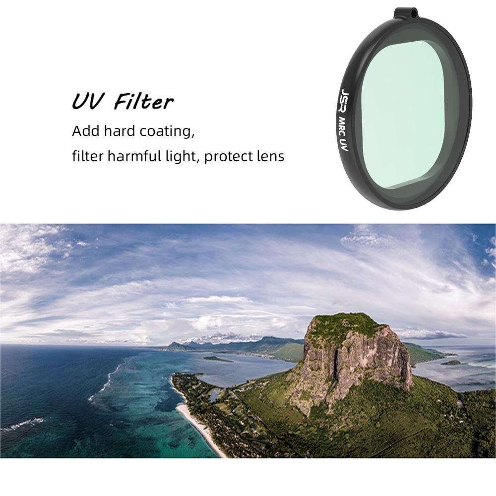 4 In 1 Round Lens Filter For Gopro Hero8 Uv Cpl Nd4 Nd8 Filters