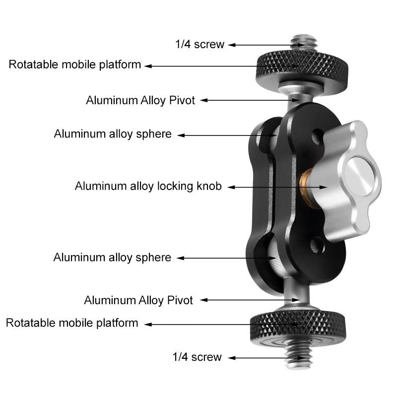 Multi Function Magic Arm Ball Mount Clamp Clip