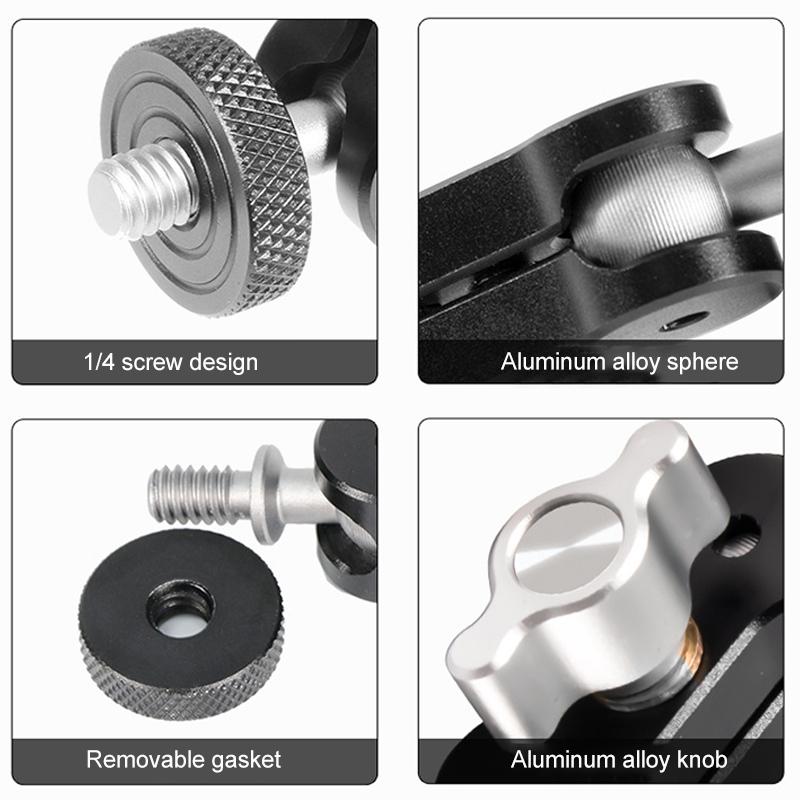 Multi Function Magic Arm Ball Mount Clamp Clip