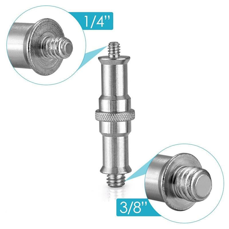 Aluminum Flash Light Bracket Adapter 1 / 4 To 3 8 Screw Thread