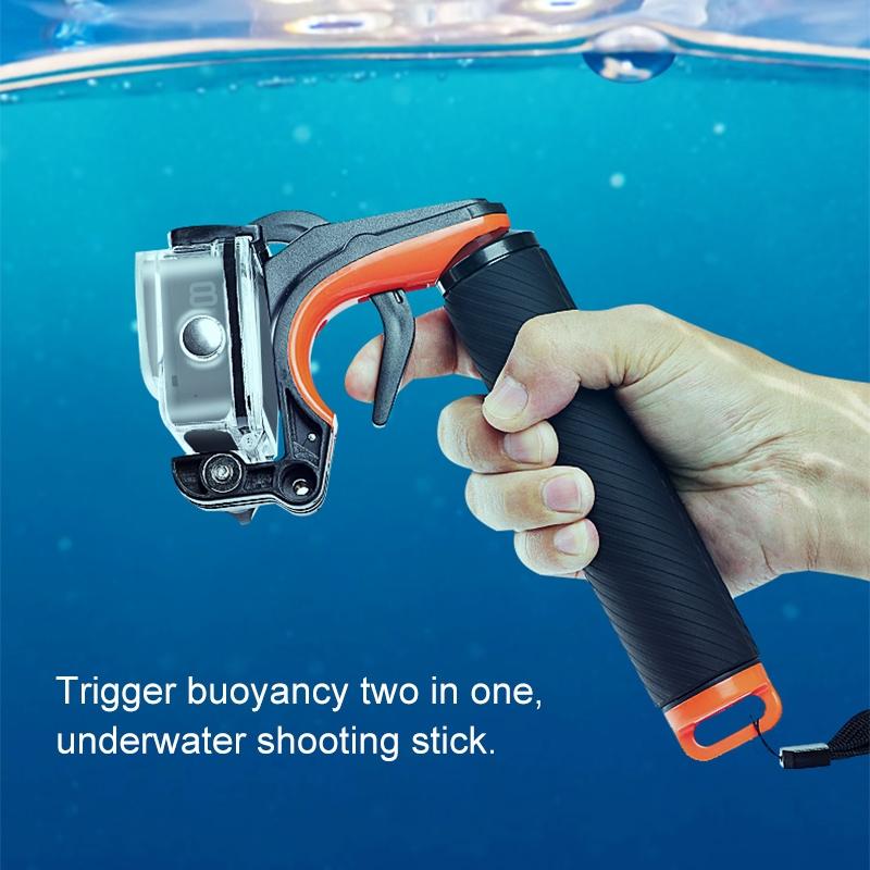 Floating Hand Grip For Gopro Hero8 With Shutter Trigger And Anti Lost Strap