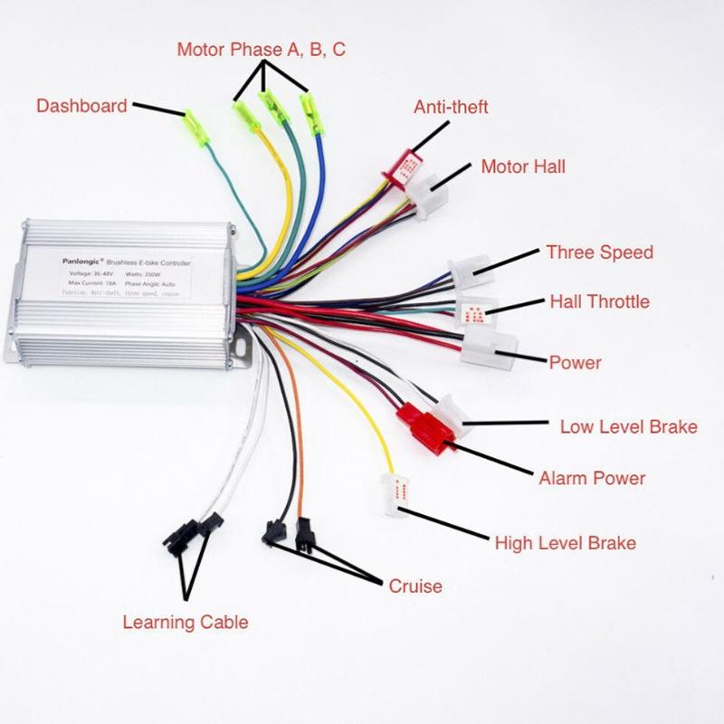 350 Watt Electric Vehicle Controller For 36 Volt And 48 Systems