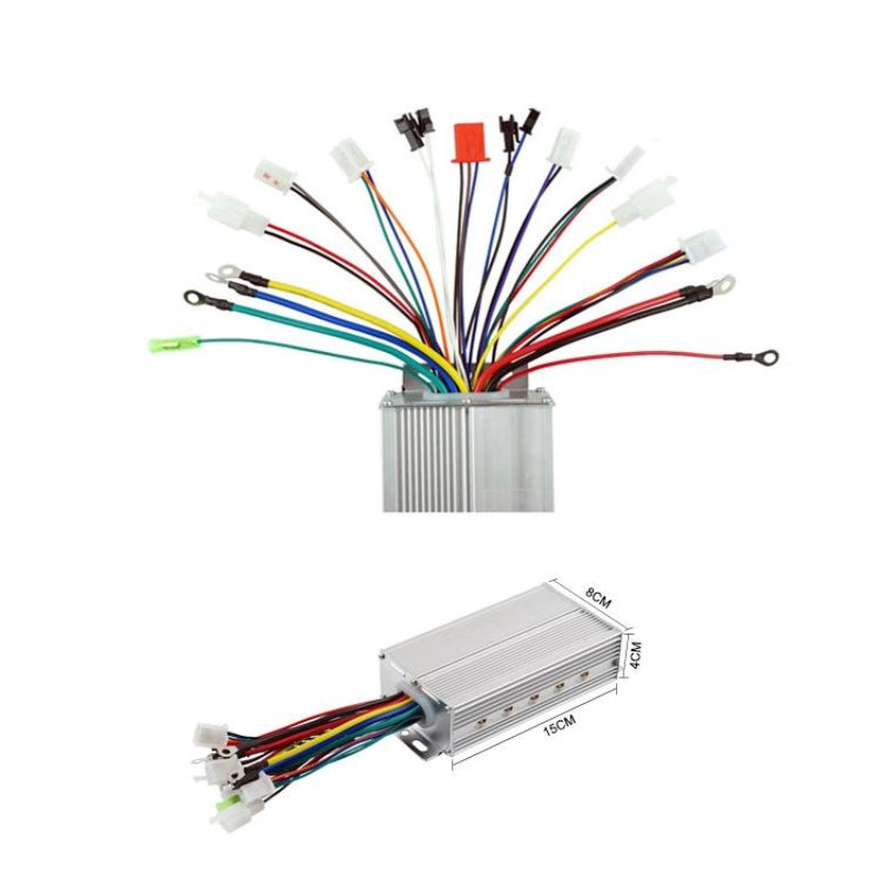 8V 500W 12 Tube Brushless Intelligent Dual Mode Two Wheel Three Electric Vehicle Controller