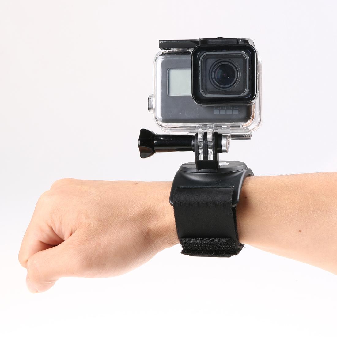 360 Degree Rotation Mount For Action Cameras With Hand Wrist Arm And Leg Straps